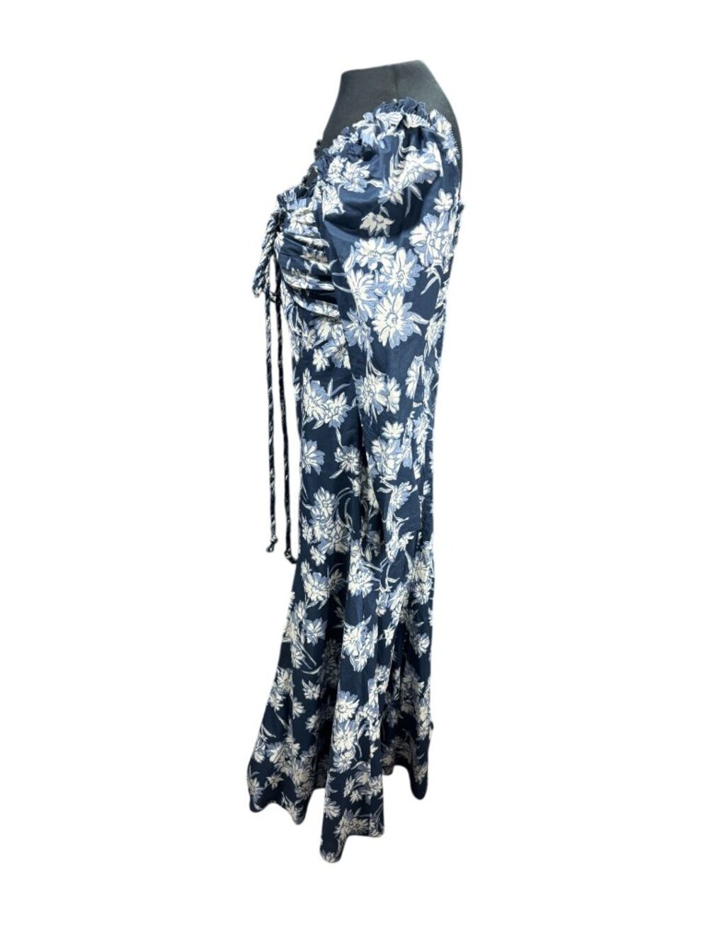 Polo by Ralph Lauren Navy White BLOOM Midi Dress size 10 originally $598 floral - Picture 4 of 15